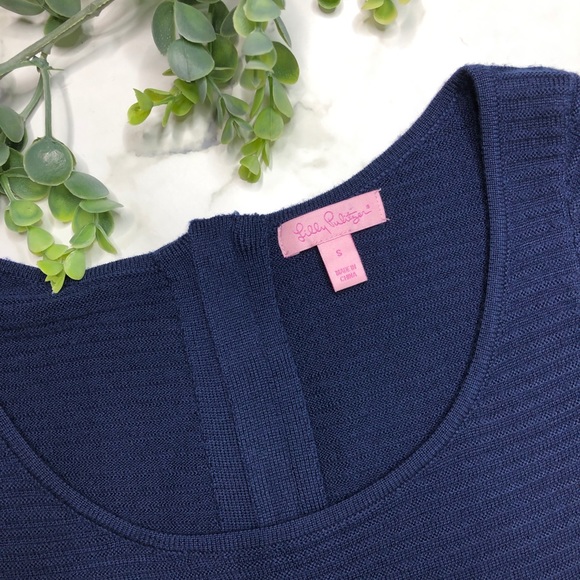 LILLY PULITZER Hazel Sweater Dress in True Navy - Picture 5 of 8